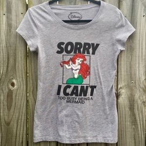 Disney Little Mermaid Tee Shirt Girls Ariel Top Sz. XS